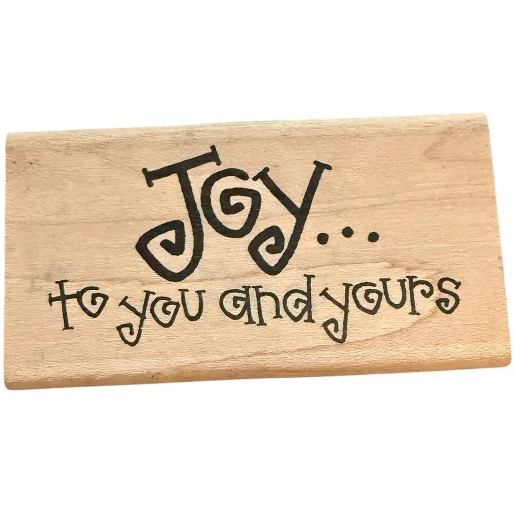 Imaginations! Joy... To You And Yours Q801 Rubber Stamp